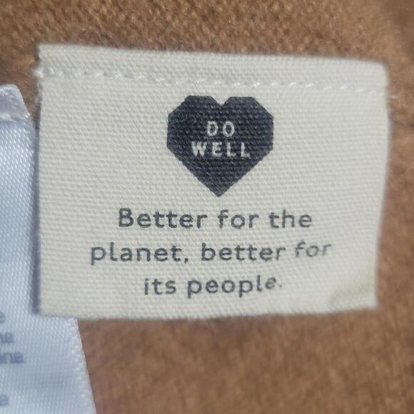 Madewell (Re)Sourced Wool Cashmere Camel Brn C-Neck Long Sleeve Dress - Size S - Picture 7 of 9